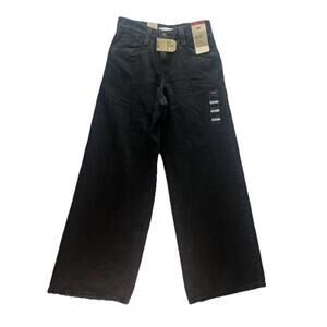 Levi's '94 Baggy Wide Leg Mid-Rise Jeans Black Faded Wash 25 x 31 Women's